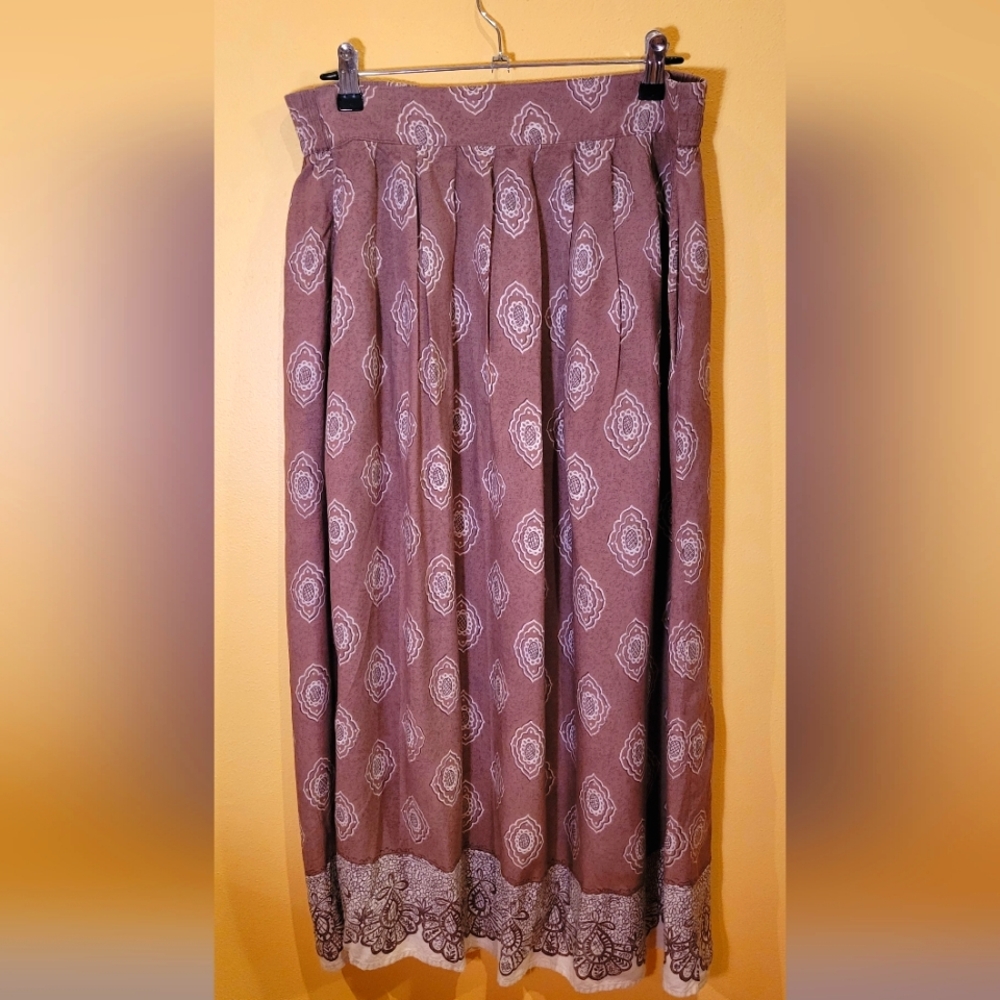 Light Brown Midi Skirt